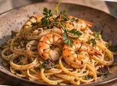 Prawn Aglio e Olio